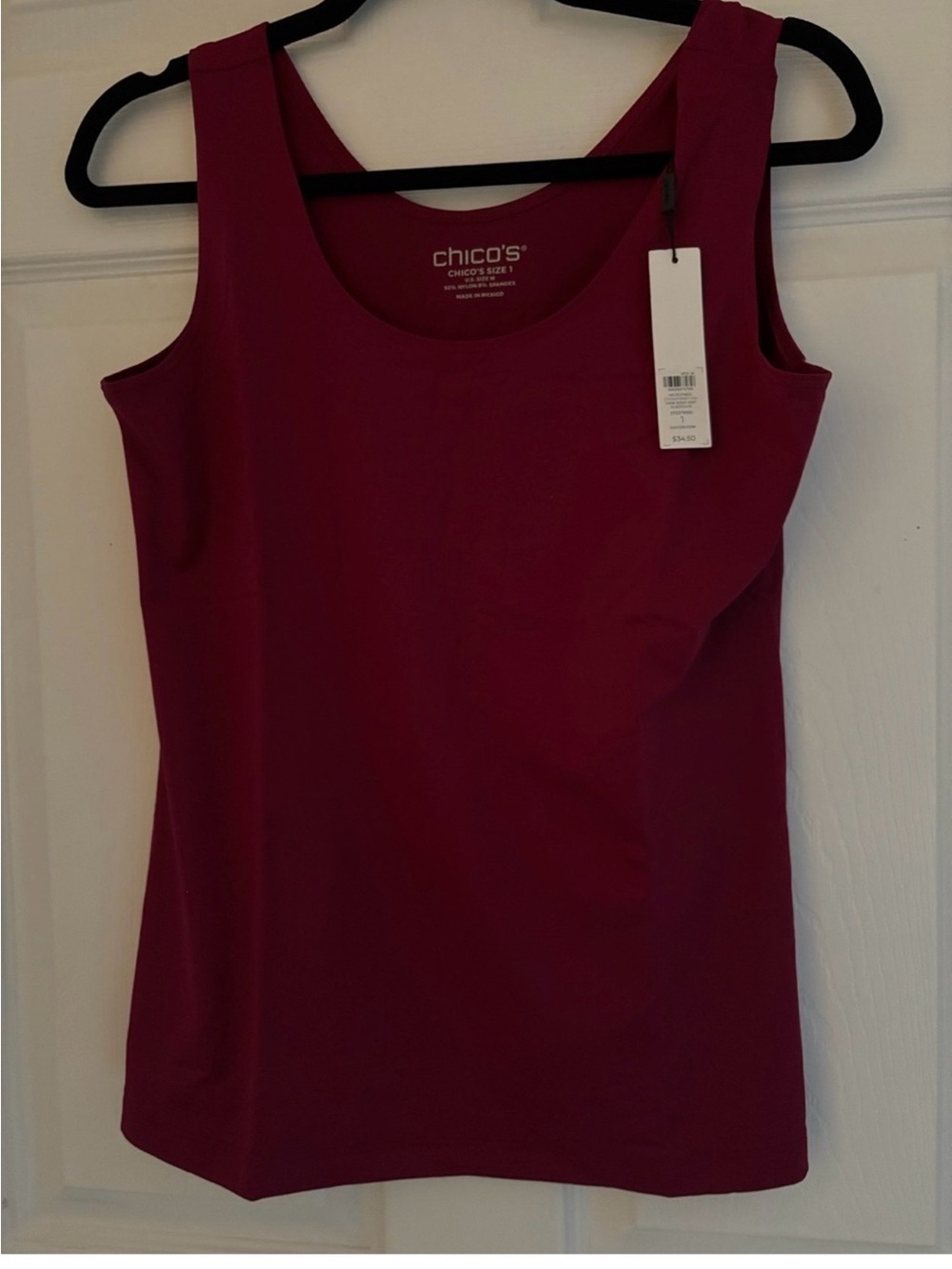 New Gladiolus Chico’s Microfiber Tank Size 1 (8/10-M)